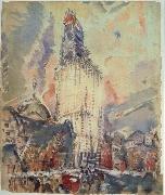 Marin, John Woolworth Building china oil painting artist